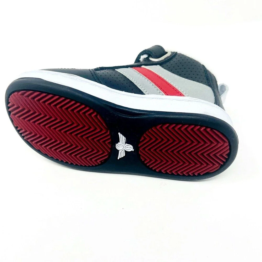 Creative Recreation Dicoco Black Red Grey Toddler Size 5 Sneakers